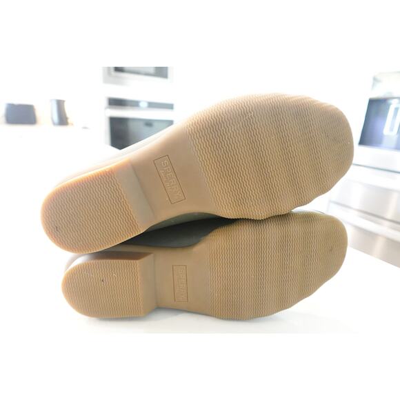 Men Sperry Brewster Waterproof /lace up ankle Rain Boot Olive/Brown - Picture 14 of 16